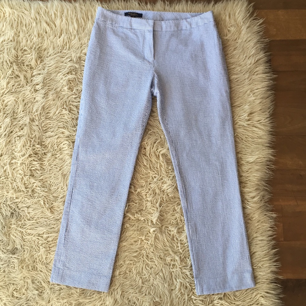 Brooks Brothers Seersucker Natalie Pants 8
